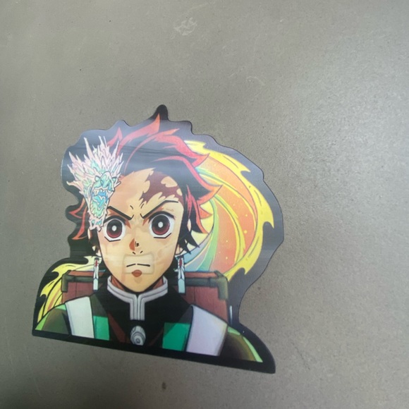 Demon Slayer Tanjiro Kamado 3D Lenticular Motion Car Sticker Decal Peeker - Picture 5 of 6